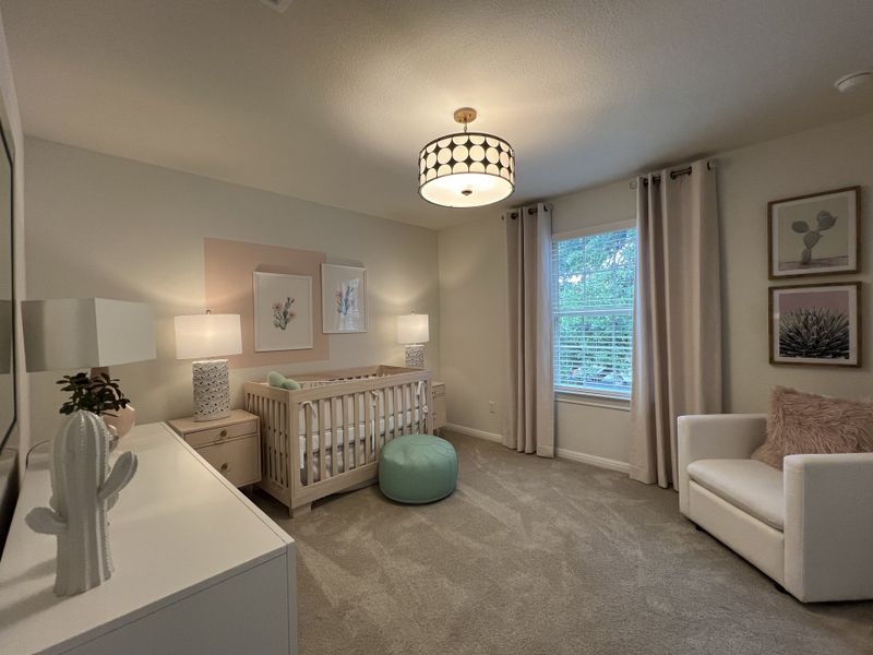 Furnished interior in a model home at Summerlyn in Leander (Image 25).