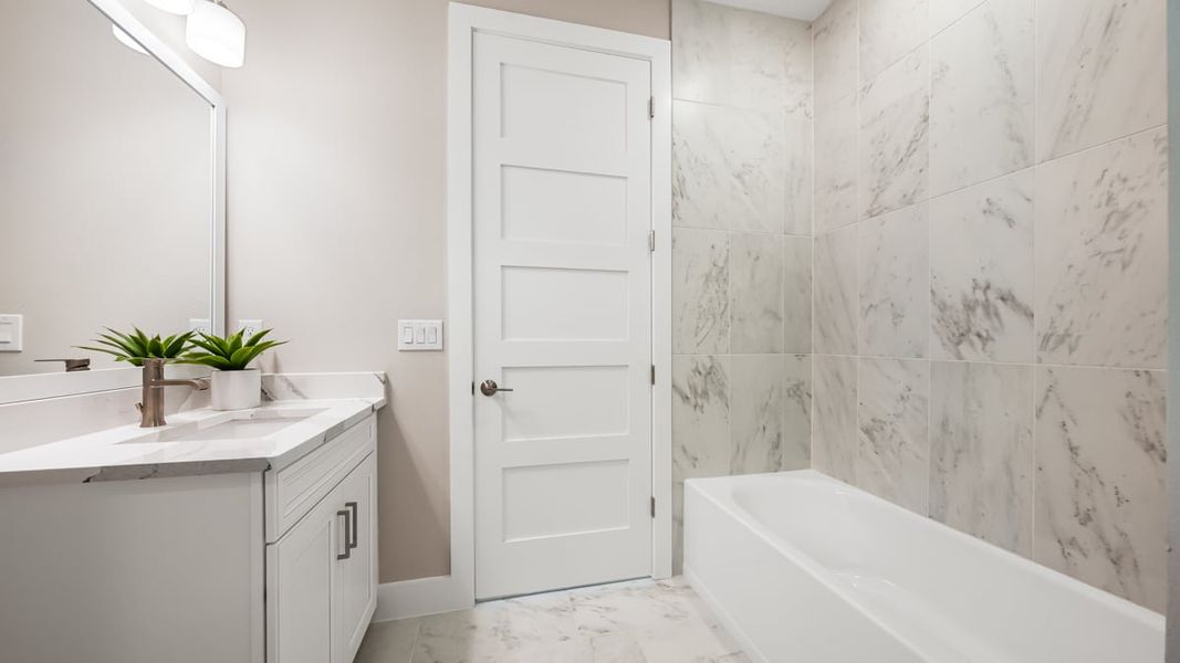 Furnished interior in a model home at Esplanade at Azario Lakewood Ranch in Lakewood Ranch (Image 97).