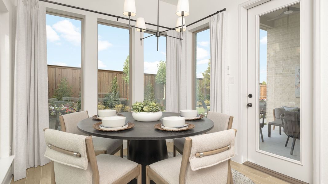 Furnished interior in a model home at Trinity Falls 50' in McKinney (Image 4).