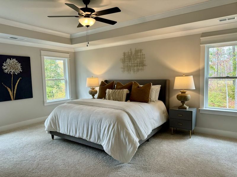 Furnished interior in a model home at Springside Reserve in Powder Springs (Image 33).