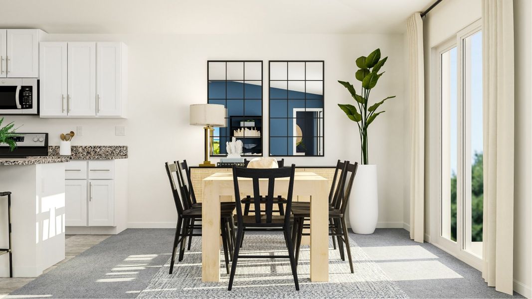 Furnished interior in a model home at Abbott Square: The Executives in Zephyrhills (Image 18). Furnished interior in a model home at Abbott Square: The Executives in Zephyrhills (Image 18).
