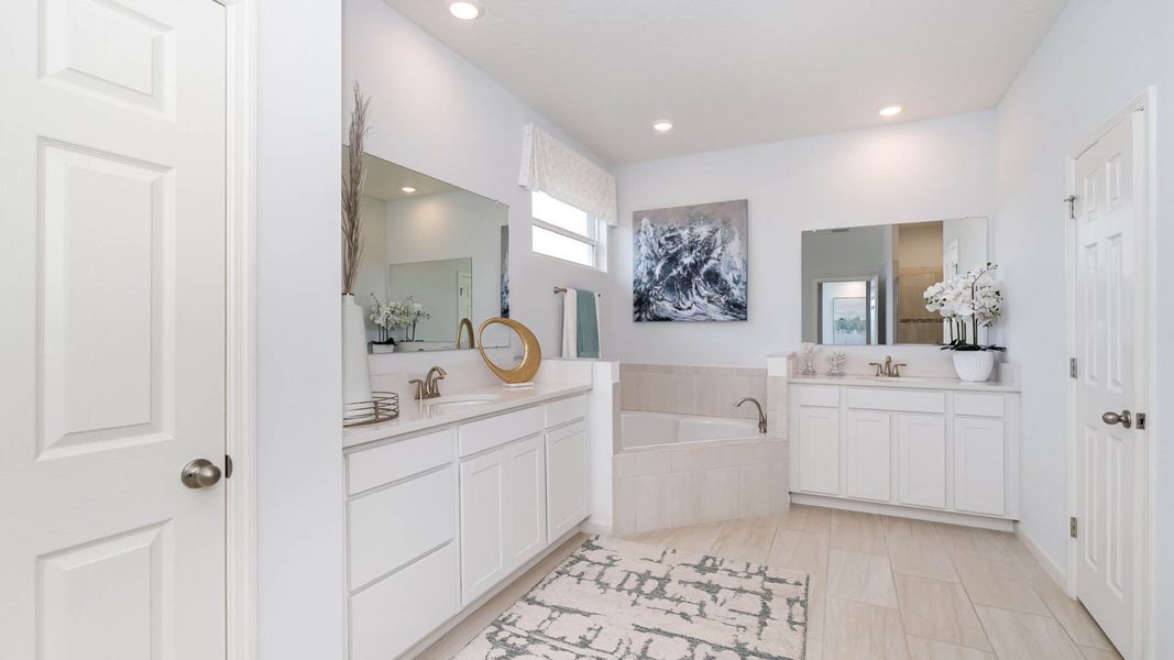 Furnished interior in a model home at Crystal Bay Estates in Grant-Valkaria (Image 26).