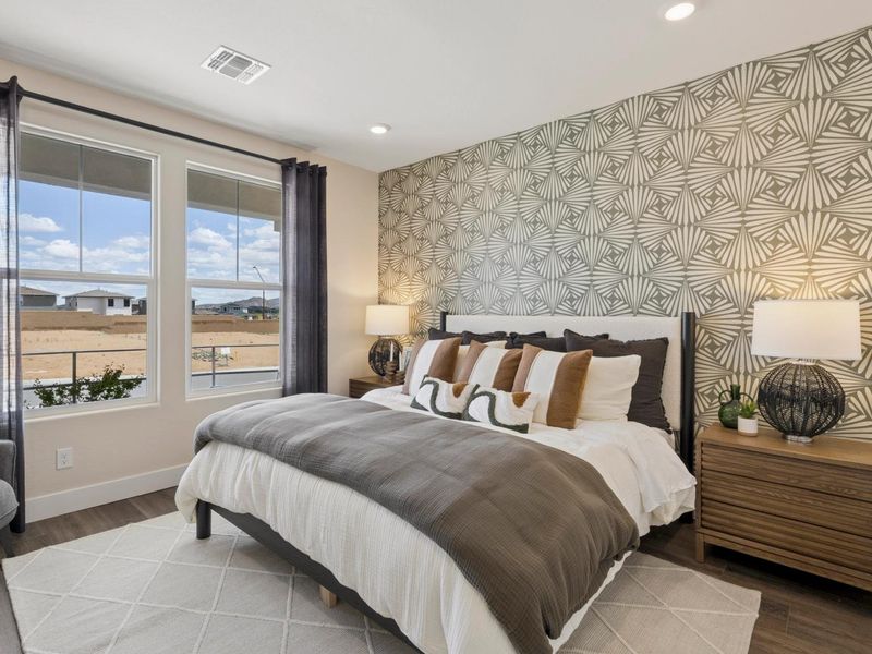 Furnished interior in a model home at South Ranch Western Collection in Prescott (Image 24).