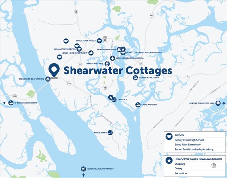 Lock-and-leave convenience with boating, shopping, dining, and historic Beaufort minutes away.​