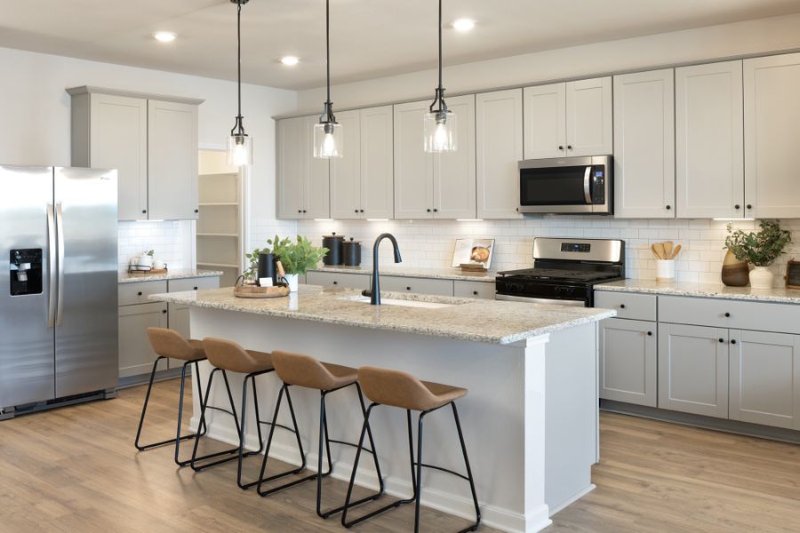 Furnished interior in a model home at Parklands Estates in Marion (Image 3).