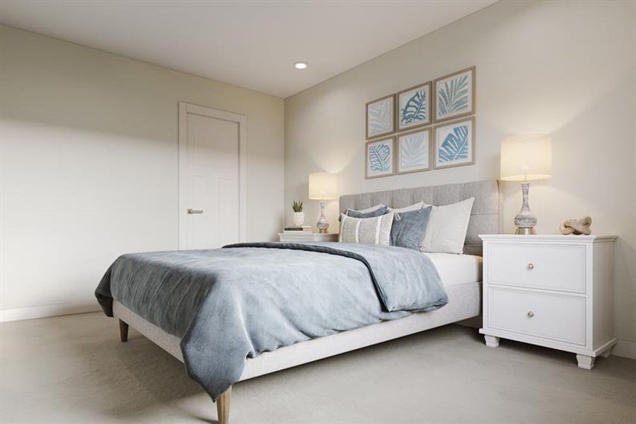 First‑floor living made easy with a cozy owner’s suite, dual vanities, walk‑in closet, and laundry.​