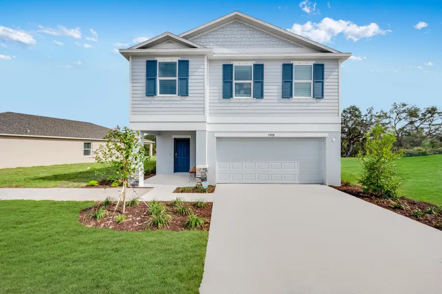 Front exterior of a home in the Palm Wind community, located in Hudson, FL (Image 3). Front exterior of a home in the Palm Wind community, located in Hudson, FL (Image 3).
