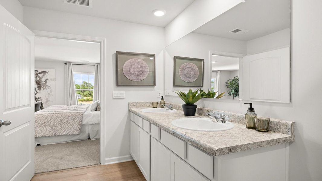 Furnished interior in a model home at Oakleigh Glen in Dallas (Image 16).