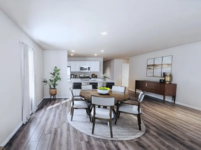 Furnished interior in a model home at Villages of Mayfield in Cleburne (Image 9).