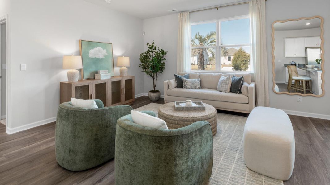 Furnished interior in a model home at Bella Point in Bolivia (Image 14). Furnished interior in a model home at Bella Point in Bolivia (Image 14).