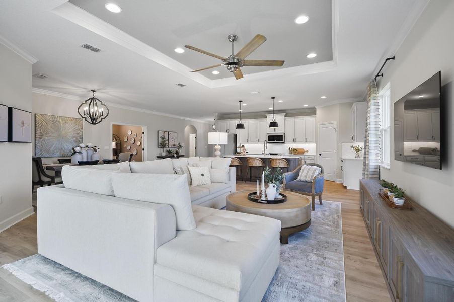 Furnished interior in a model home at Matanzas Cove in Palm Coast (Image 17). Furnished interior in a model home at Matanzas Cove in Palm Coast (Image 17).