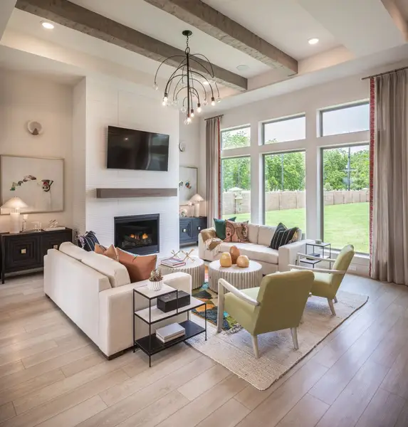 Furnished interior in a model home at Weston Lakes in Fulshear (Image 5).