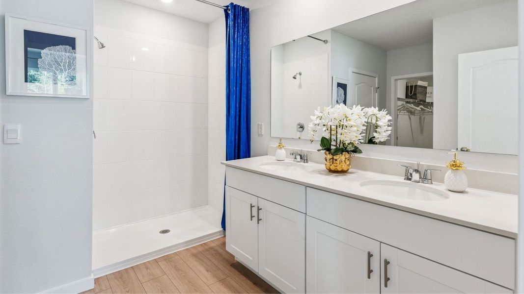 Furnished interior in a model home at Sagewood in Apopka (Image 15).