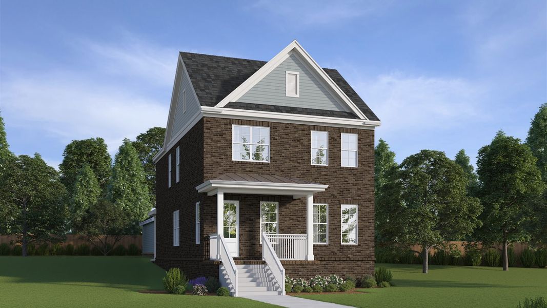 Front exterior of a home in the Marlon's Creek community, located in Spring Hill, TN (Image 6).