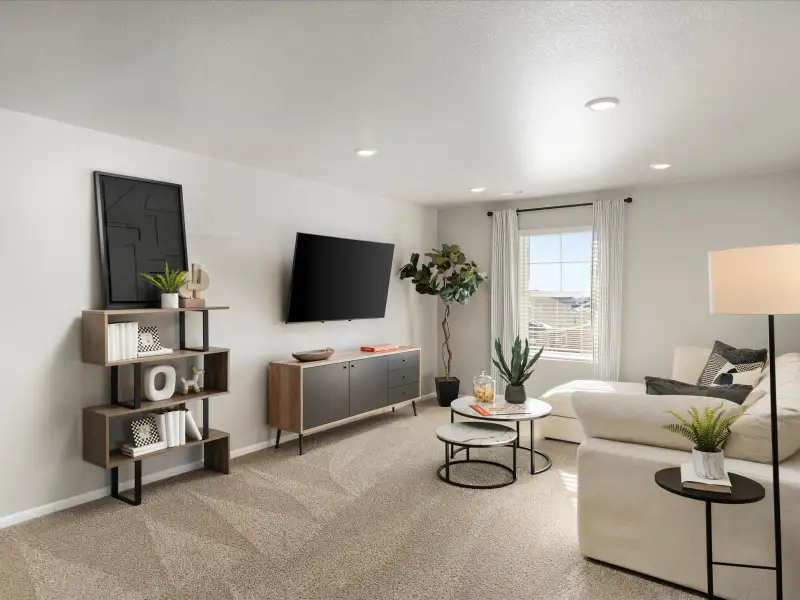 Furnished interior in a model home at Hidden Valley Farm in Severance (Image 5).