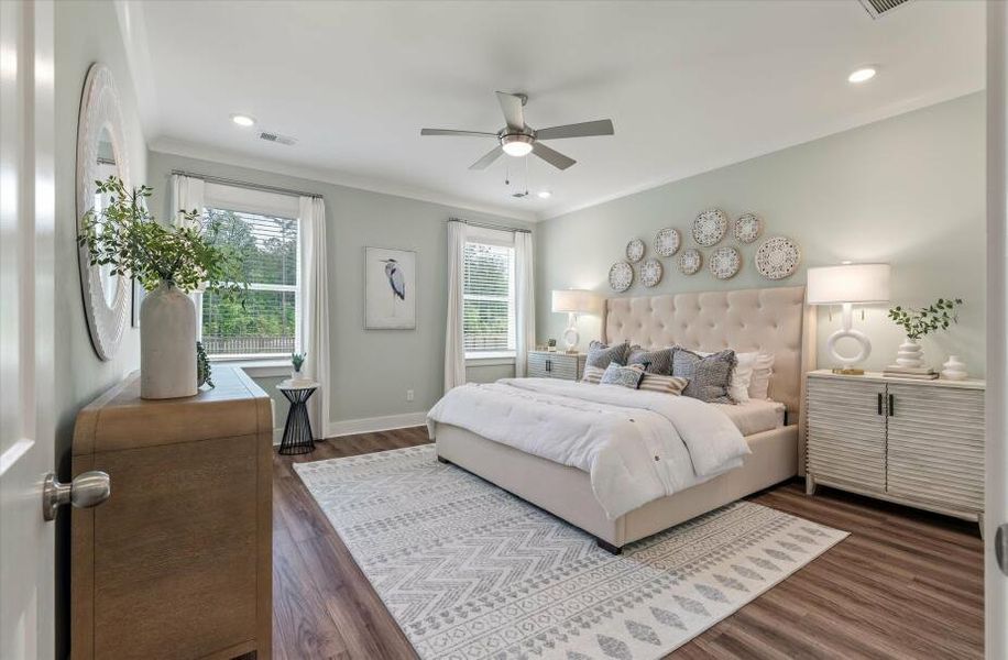 Furnished interior in a model home at The Enclave at French Quarter Creek in Huger (Image 18).