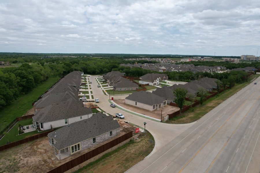 Aerial view of the Gateway Village - The Reserve community in Denison, TX, showing layout and nearby surroundings (Image 6).