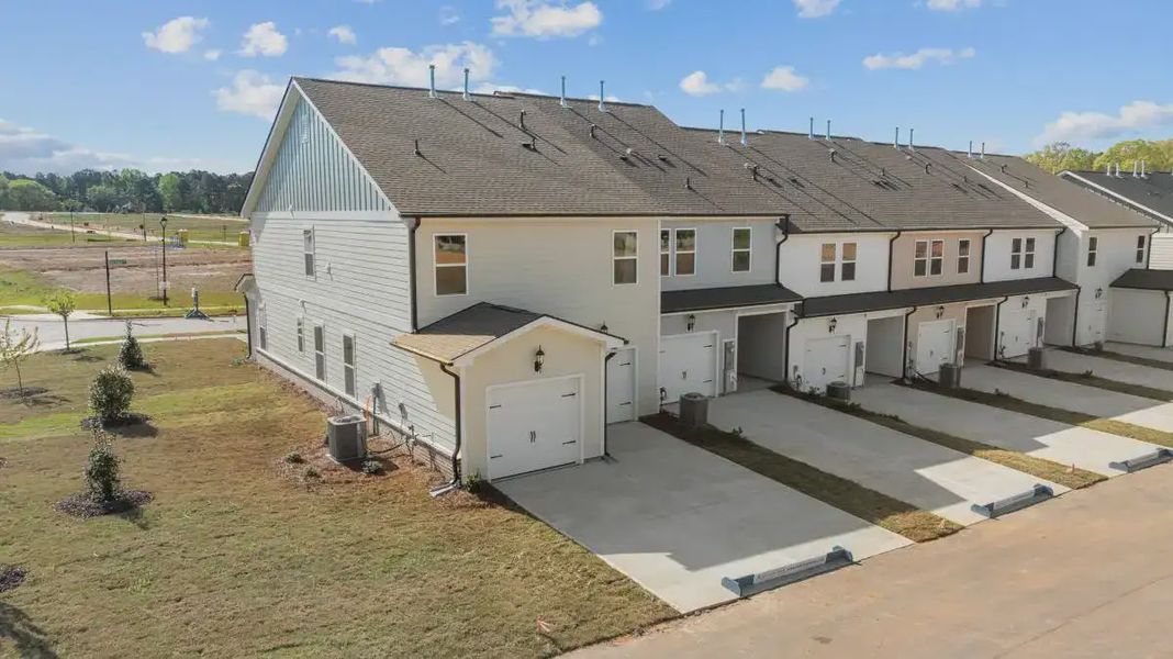 Front exterior of a home in the Kinsley community, located in Wake Forest, NC (Image 2).
