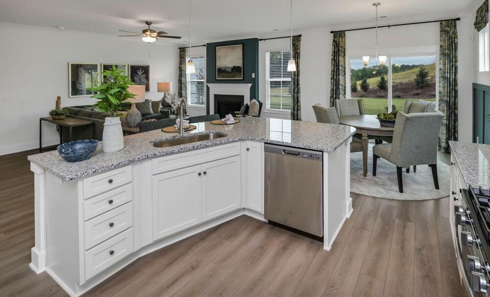 Furnished interior in a model home at Ferry Grove in Lexington (Image 9).