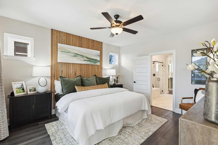 Furnished interior in a model home at Walsh Gardens in Aledo (Image 10). Furnished interior in a model home at Walsh Gardens in Aledo (Image 10).