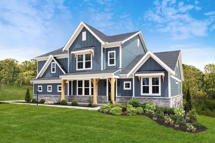 Front exterior of a home in the Leeland Farms community, located in Fuquay Varina, NC (Image 11).
