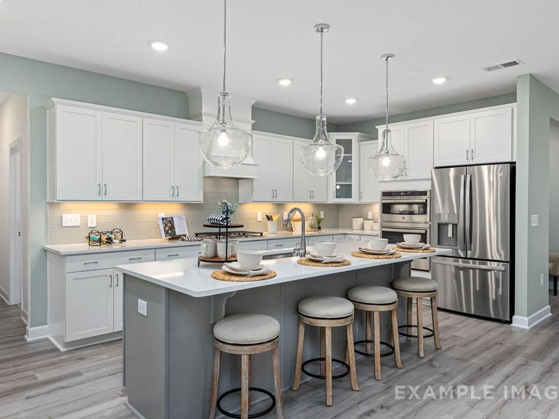 Furnished interior in a model home at Windgate in Mooresville (Image 4).