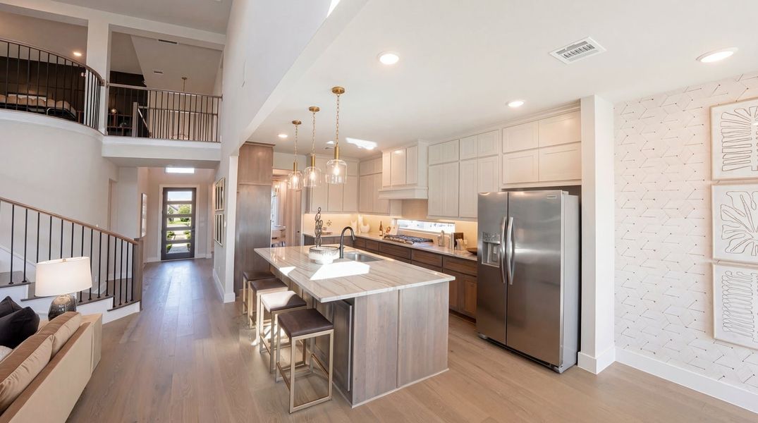 Furnished interior in a model home at Pecan Hill in McKinney (Image 12).