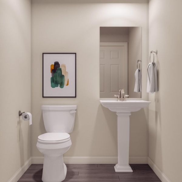 Furnished interior in a model home at Summit Place in Eden (Image 18).