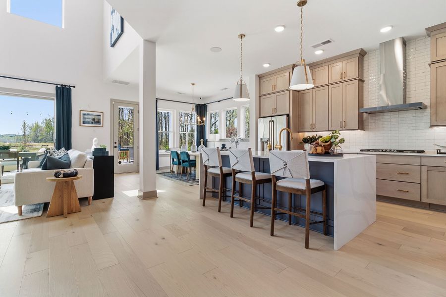 Furnished interior in a model home at Meadow Brook Farms in Cumming (Image 7).