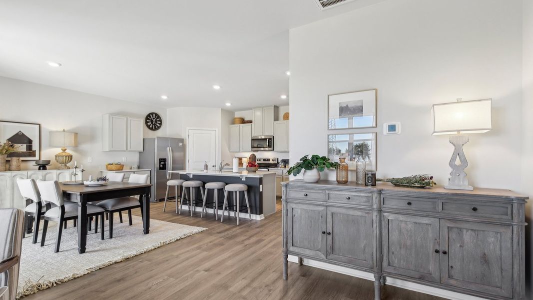 Furnished interior in a model home at CDJ Farms in Portland (Image 28).
