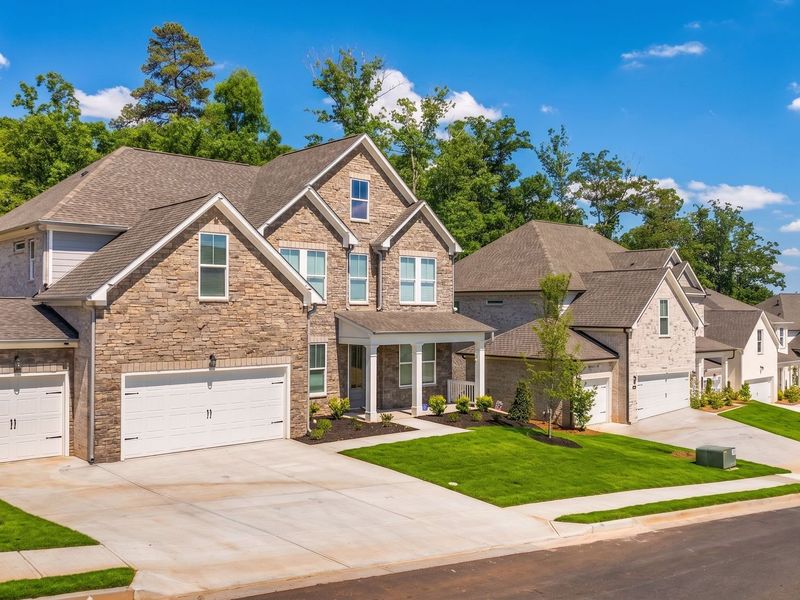 Front exterior of a home in the Melody Lakeside Estates community, located in Buford, GA (Image 3). Front exterior of a home in the Melody Lakeside Estates community, located in Buford, GA (Image 3).