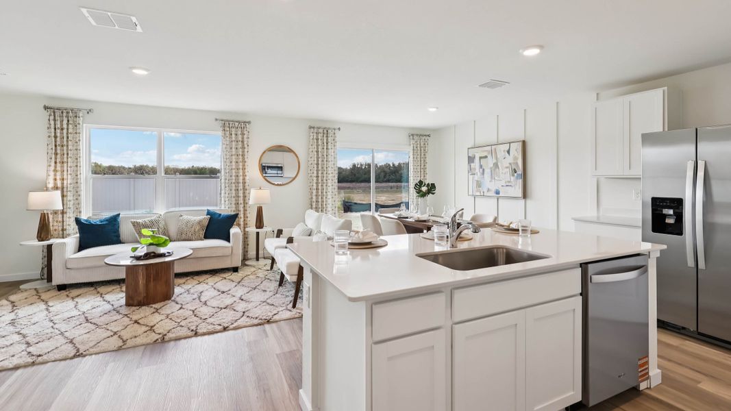 Furnished interior in a model home at Somerset Bay in Spring Hill (Image 5).