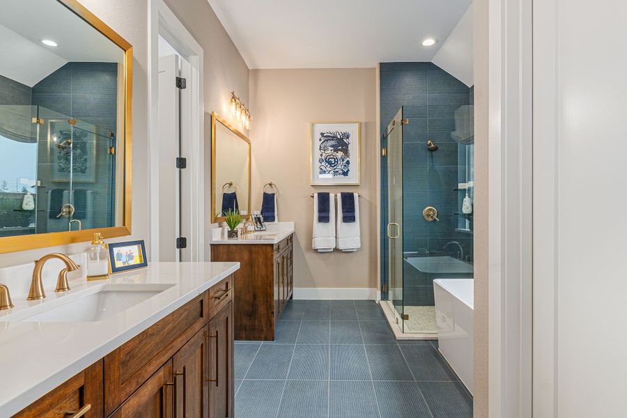 American Legend Homes 60' model in Wellington - Main Bathroom American Legend Homes 60' model in Wellington - Main Bathroom