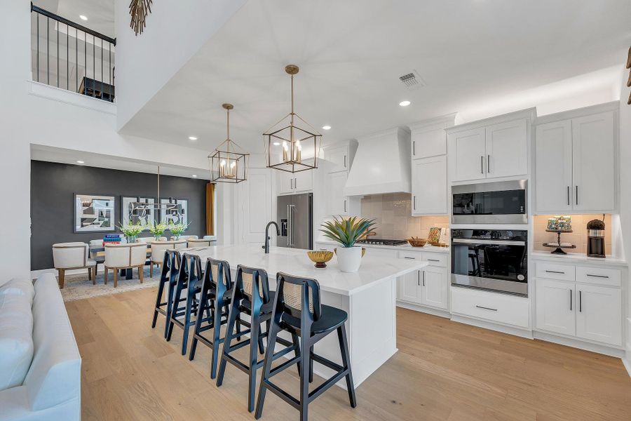 Furnished interior in a model home at The Colony - 50' in Bastrop (Image 23).