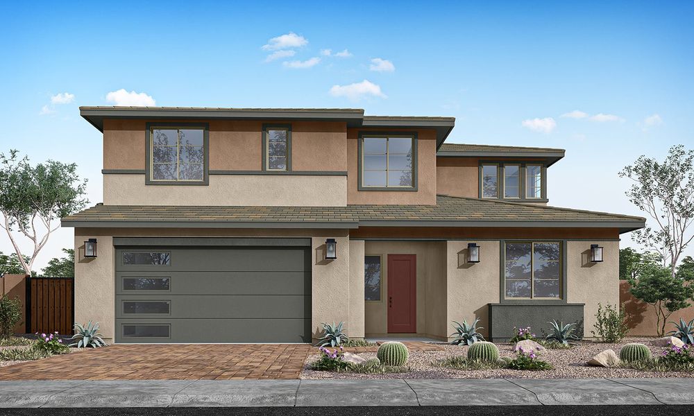 Front exterior of a home in the Terraza community, located in San Tan Valley, AZ (Image 32).