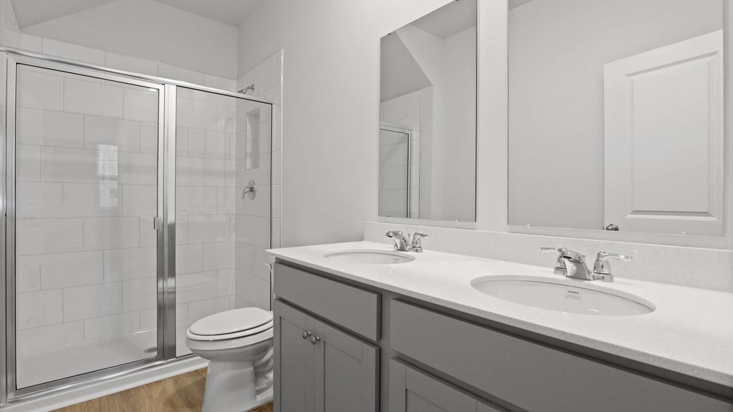 Furnished interior in a model home at Rivers Reach in Yemassee (Image 10).