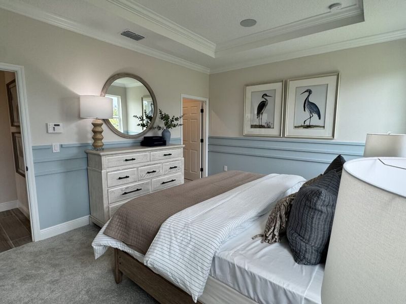 Furnished interior in a model home at Huntington Park in Titusville (Image 33). Furnished interior in a model home at Huntington Park in Titusville (Image 33).