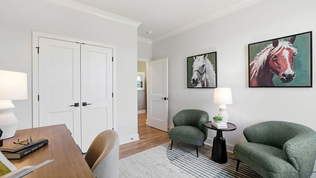 Furnished interior in a model home at Harrison Valley in Simpsonville (Image 16).