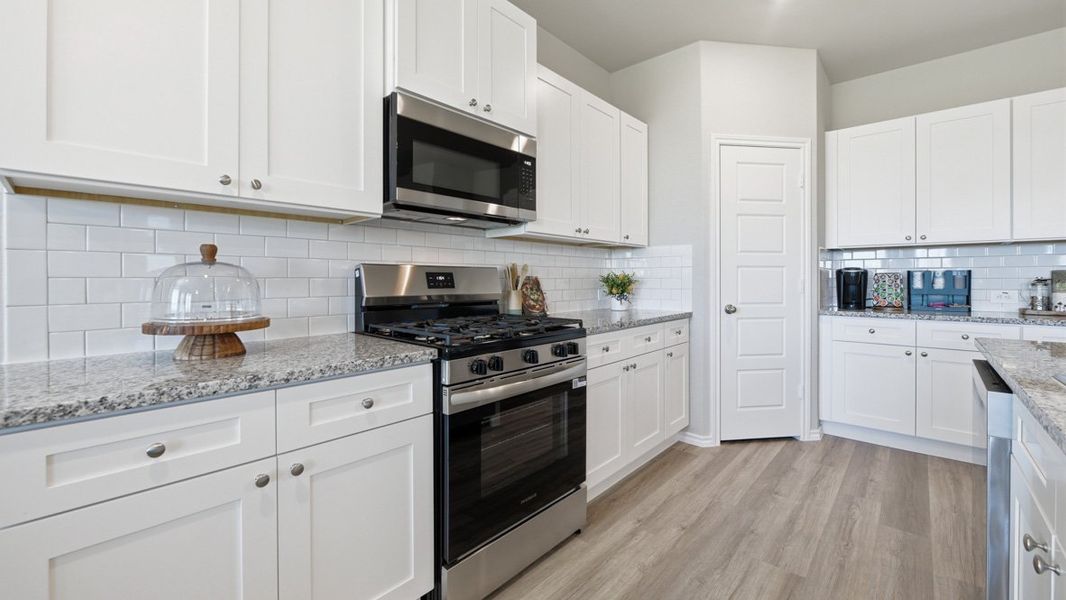 Furnished interior in a model home at Trails of Elizabeth Creek in Fort Worth (Image 11).