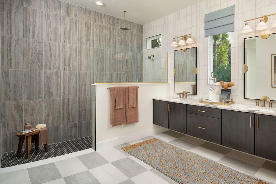 Furnished interior in a model home at Palmera Wellen Park – Executive Series in Venice (Image 36).