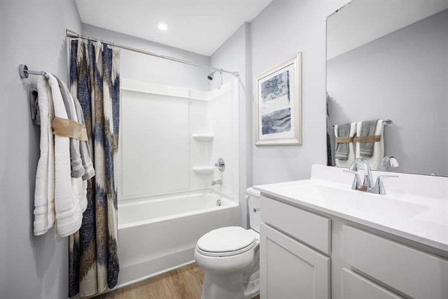 Furnished interior in a model home at Aspen Meadows in Hampton (Image 12).