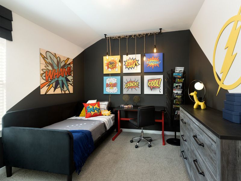 Furnished interior in a model home at Landing Meadows - Premier Series in New Caney (Image 18).