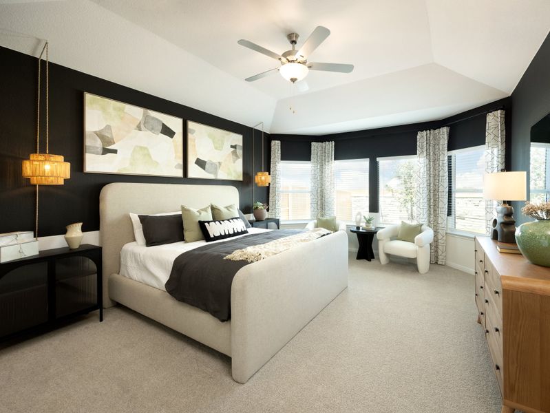 Furnished interior in a model home at Prairie Winds - Boulevard Collection in Hutto (Image 11). Furnished interior in a model home at Prairie Winds - Boulevard Collection in Hutto (Image 11).