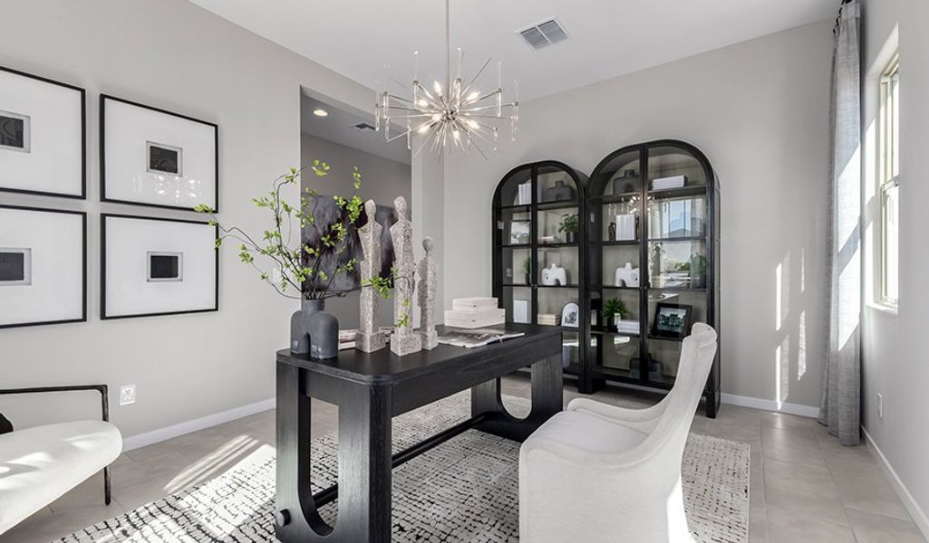 Furnished interior in a model home at Retreat at White Tank Foothills in Waddell (Image 5).