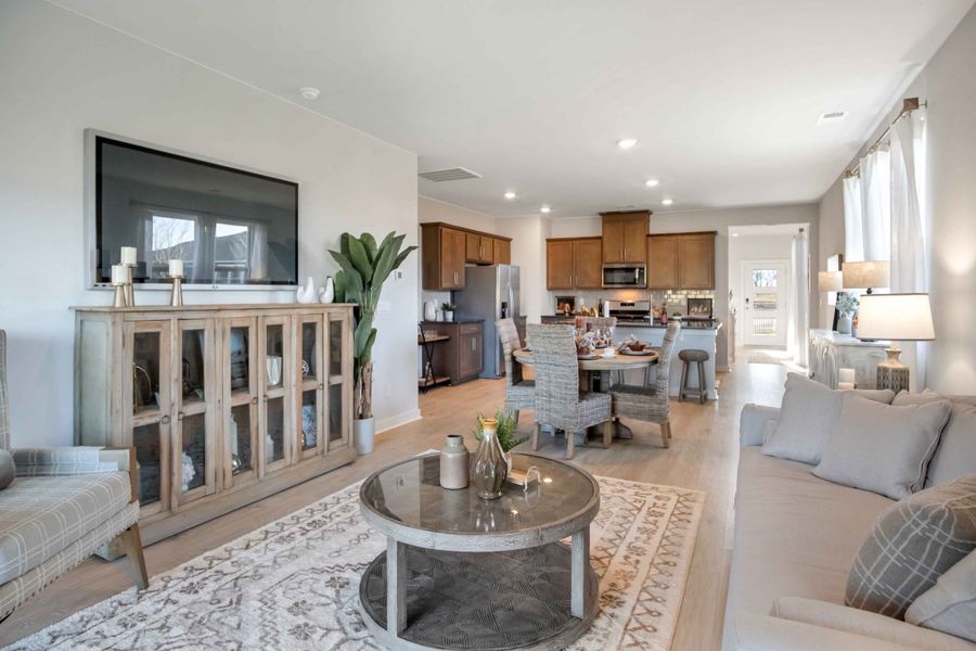 Furnished interior in a model home at Nexus South in Gallatin (Image 26).