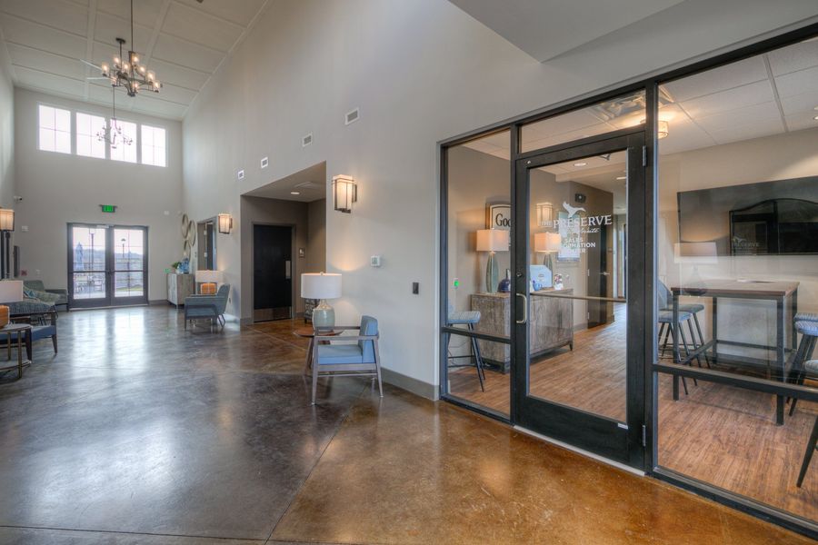 Furnished interior in a model home at The Preserve at Belle Pointe in Lebanon (Image 66).