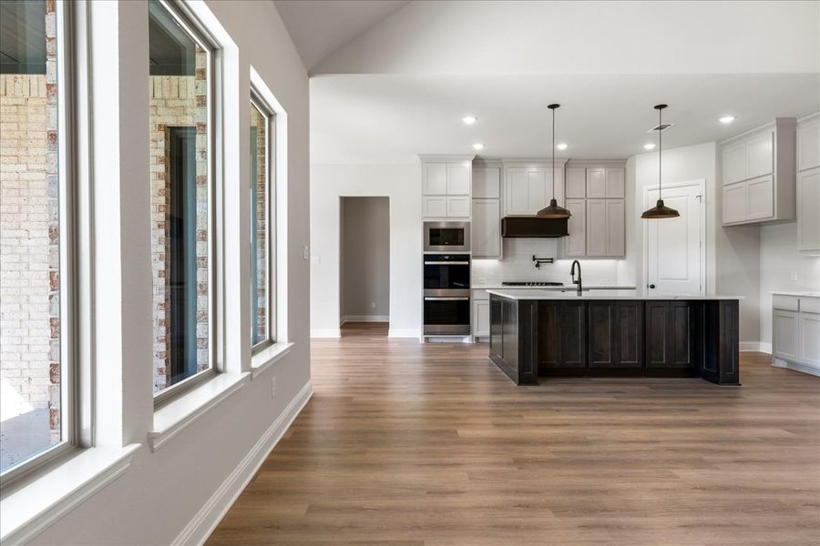 Furnished interior in a model home at Brooks Meadow in Weatherford (Image 5).