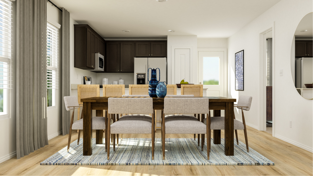 Furnished interior in a model home at Summerside: Stonehill Collection in Lockhart (Image 19).