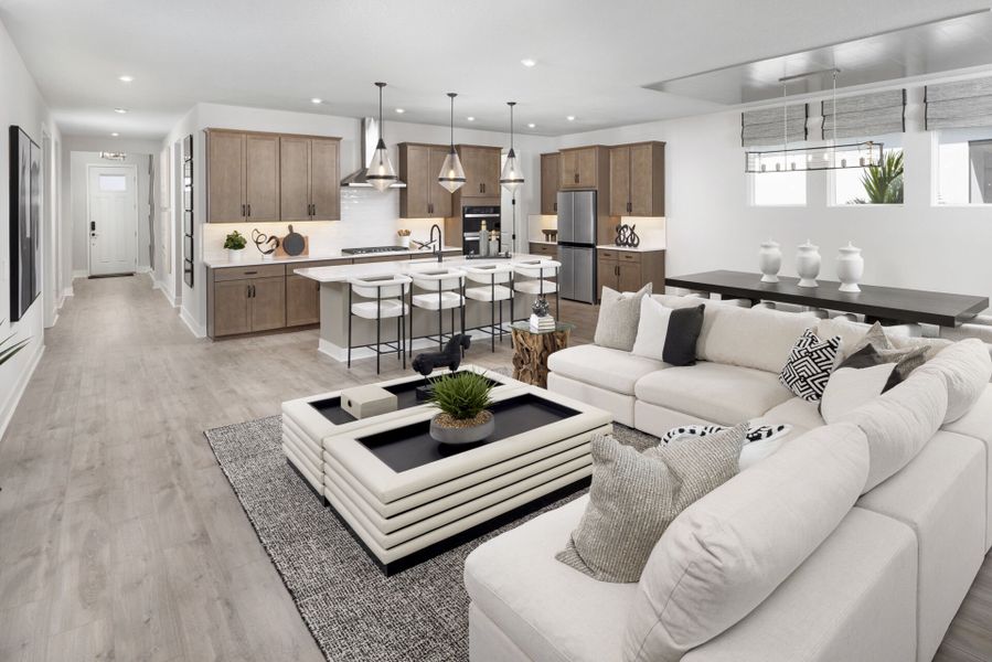 Furnished interior in a model home at Crosswind Ranch in Parrish (Image 6).