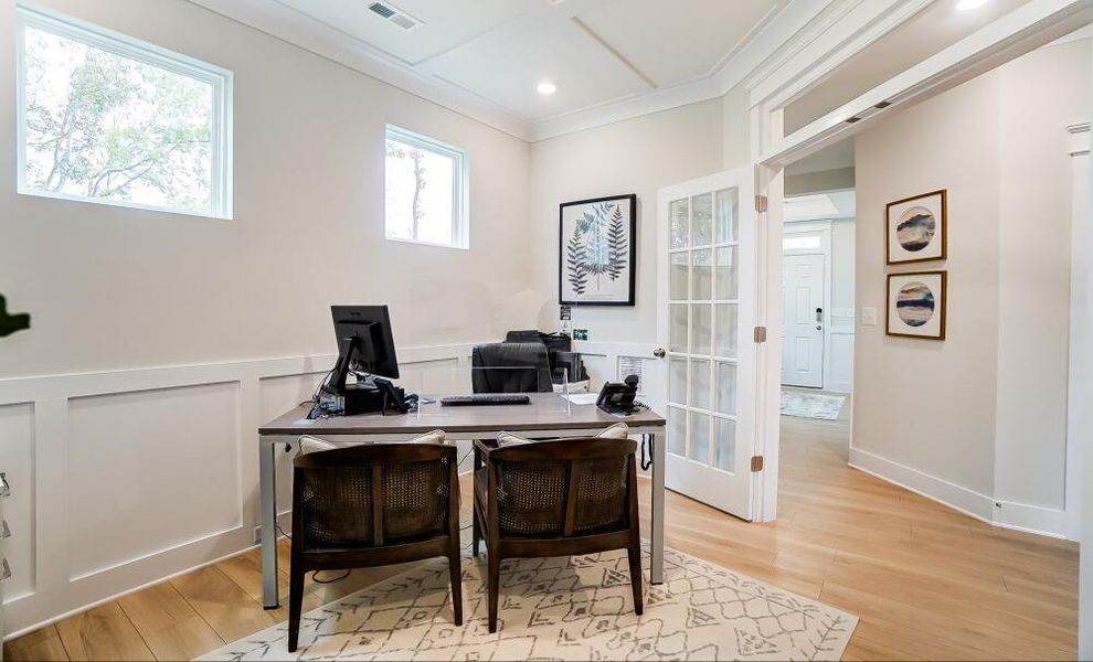 Furnished interior in a model home at Villas at Dawsonville in Dawsonville (Image 16).